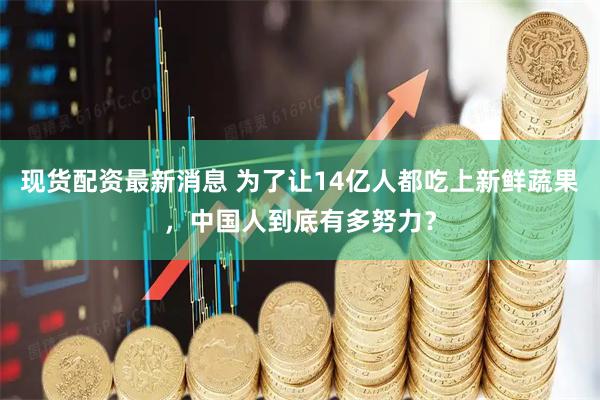 现货配资最新消息 为了让14亿人都吃上新鲜蔬果，中国人到底有多努力？